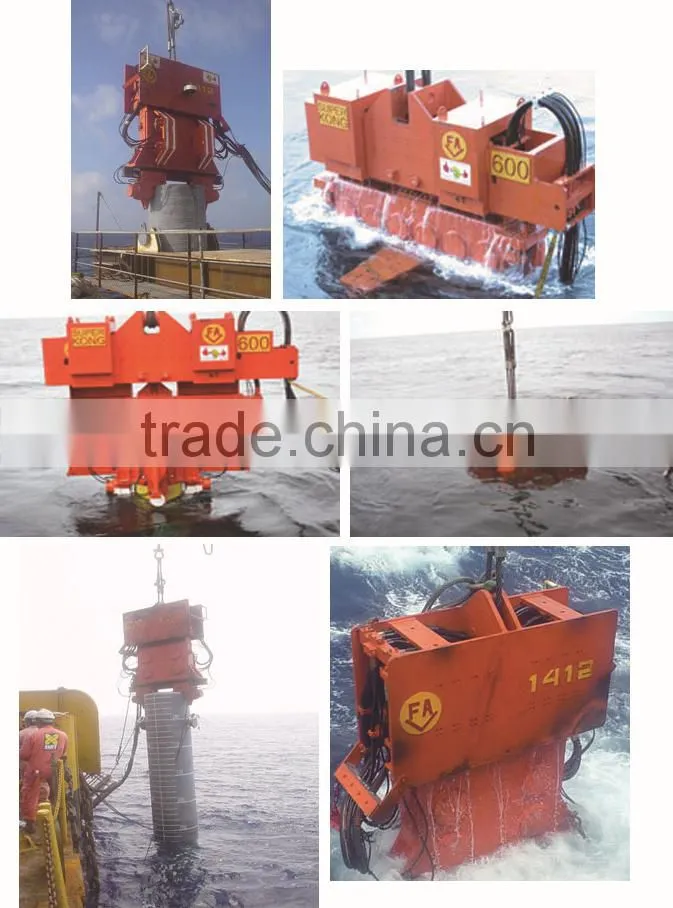 FAECHINA High efficiency hydraulic pedrail long screw vibratory hammer pile driver