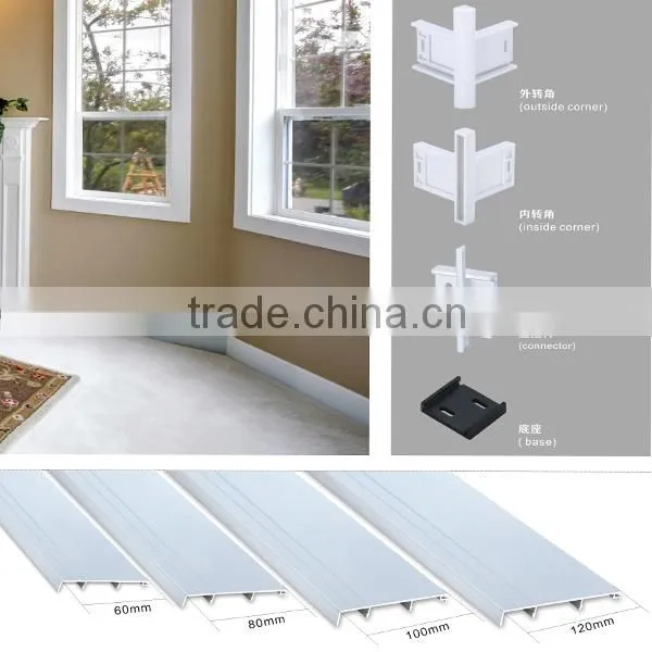Aluminum Skirting Board for Wall Edge Corners