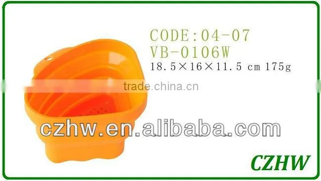 silicone foldable storage basket collapsible storage basket silicone basket