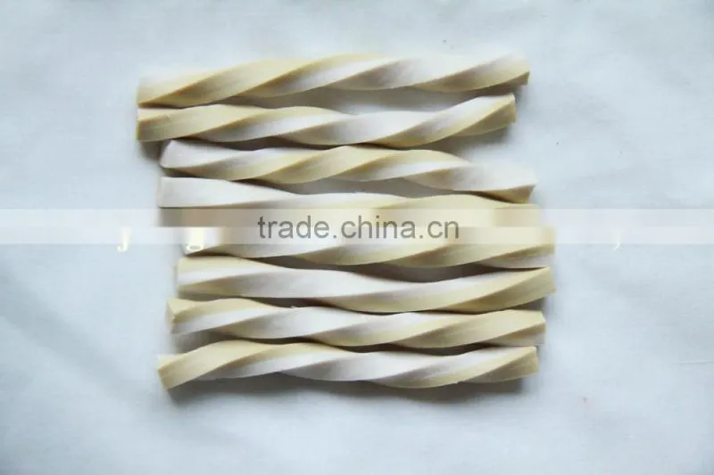 dog treats (dog treat two-tone squared twisted stick)
