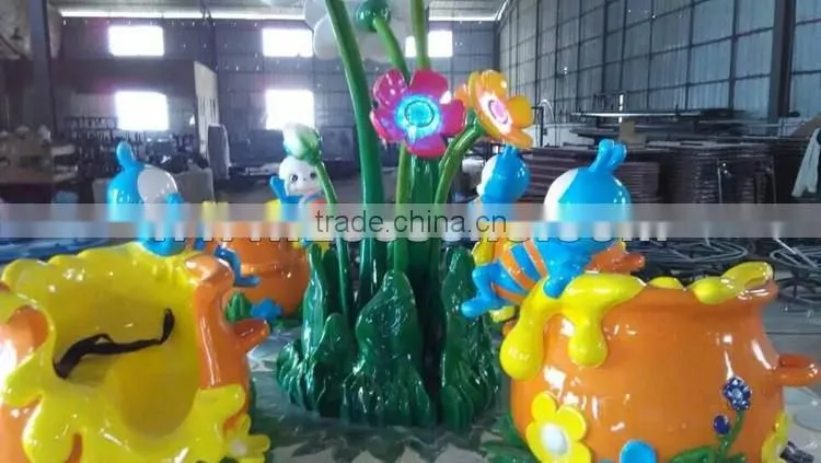 Hot sale new amusement park equipment outdoor playground equipment honey pot merry go round kiddie ride