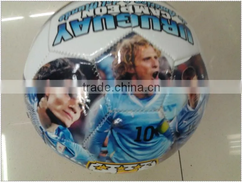 customized star face photo soccer ball/football for promotion