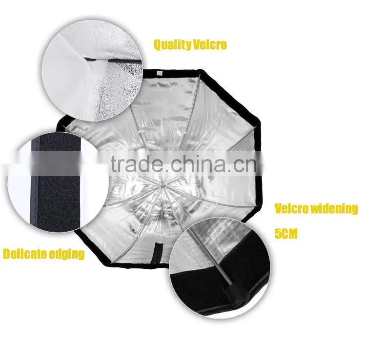 Wholesale professional speedlite umbrella softbox 80cm 32" with honeycomb grid for speedlite flash light
