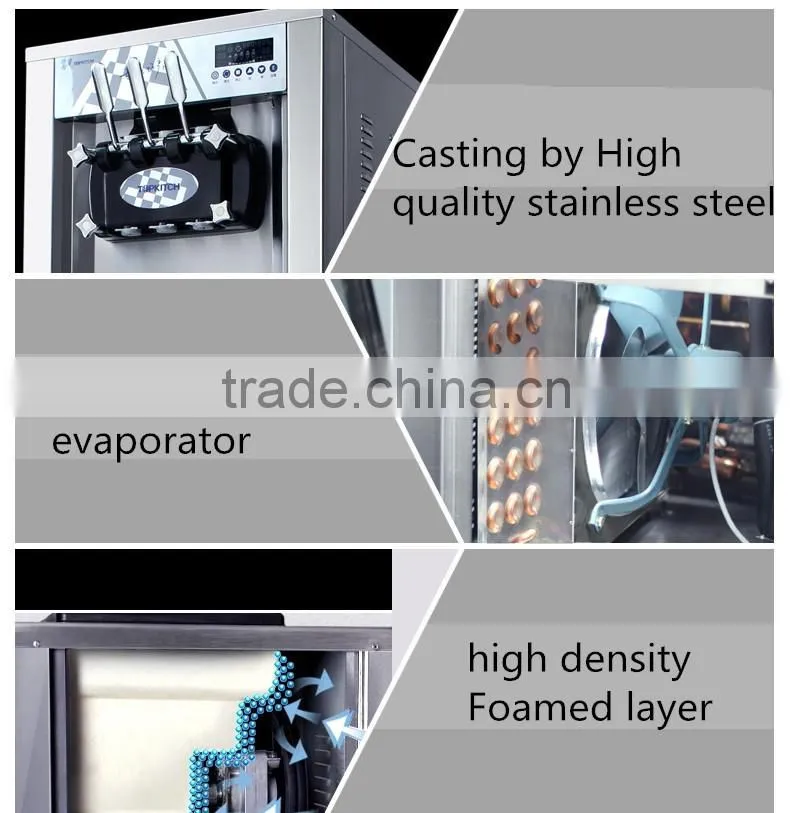 Manufacturing soft ice cream machine for sale