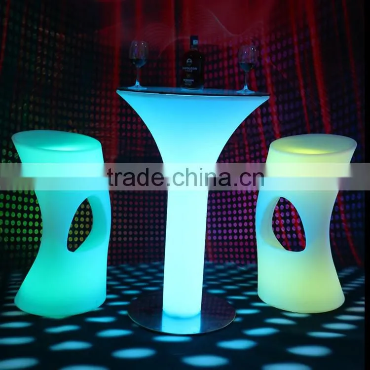 PE material cheap nightclub led bar furniture