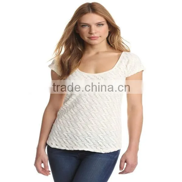 Women floral blue t-shirts 2013