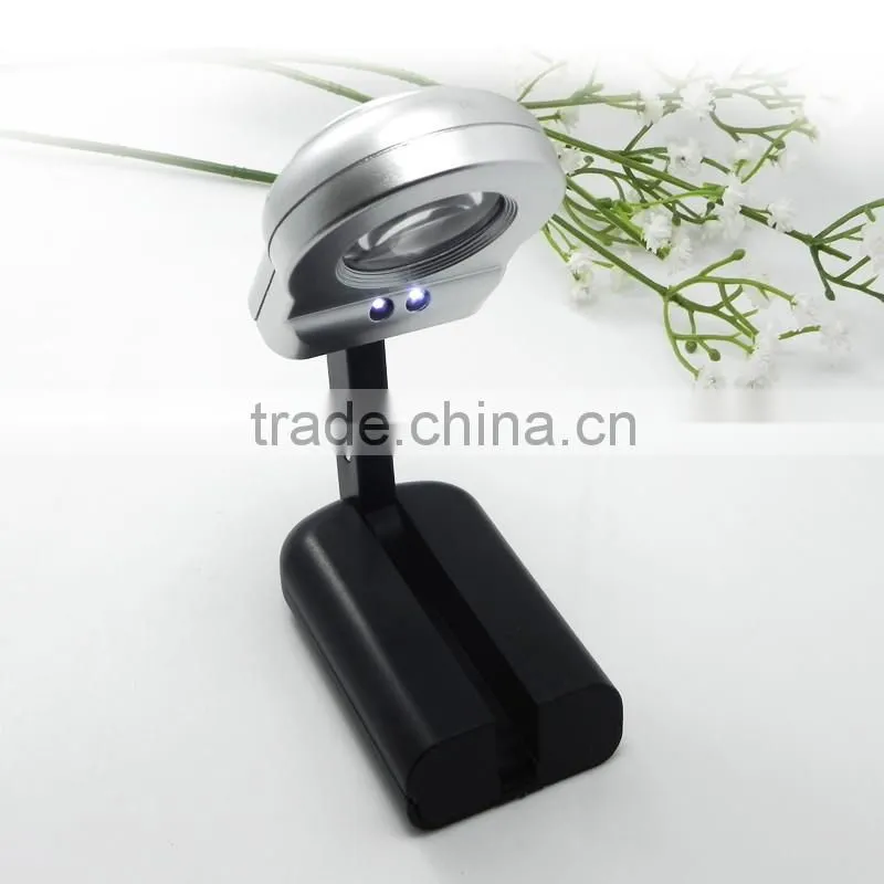 Folding hand-held magnifying glass&promotion products& with LED light