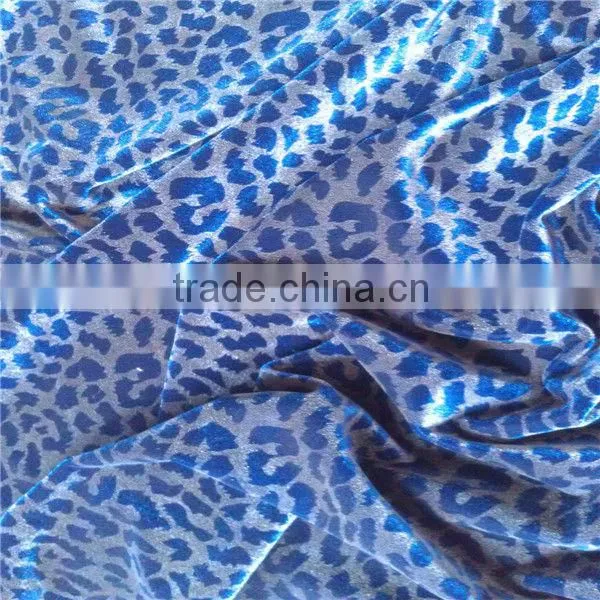High quality good strech printing korean velvet /uphostery fabric
