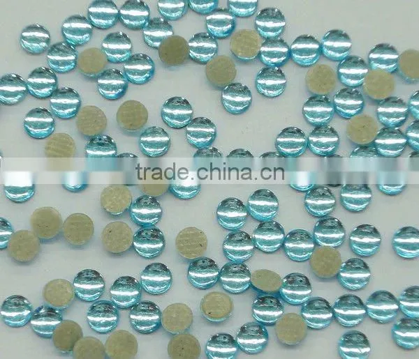 Lead free Half-round rhinestone,Serging Rhingestone