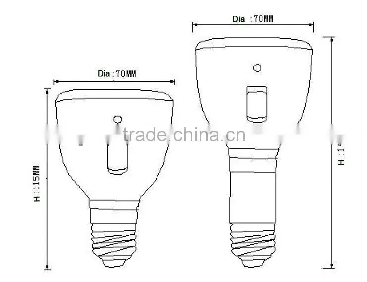 B22/ E27 led rechargeable bulb