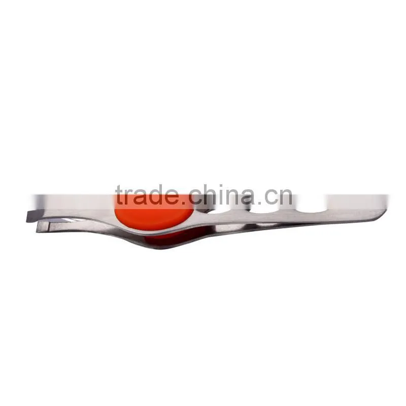 2015 Pointed Slant Tip Carbon Steel Eyebrow Extension tweezers