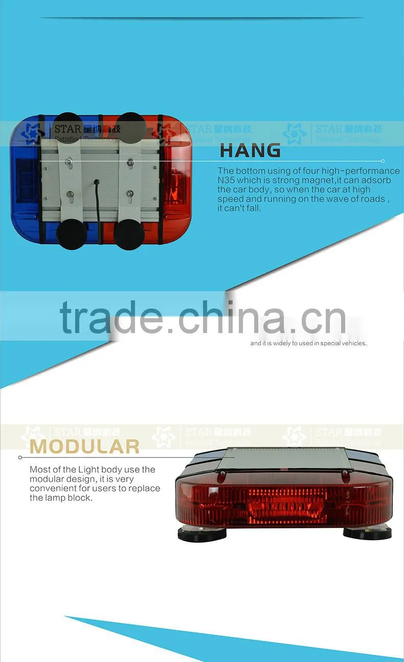 Auto LED Warning Lightbar Mini Flashing Light Bars