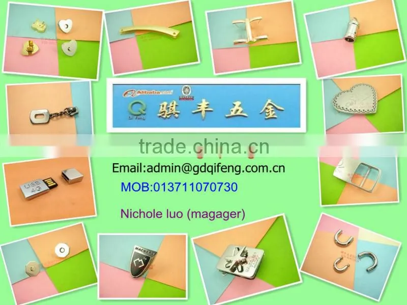 metal accessories for handbags flat o-ring q-0326