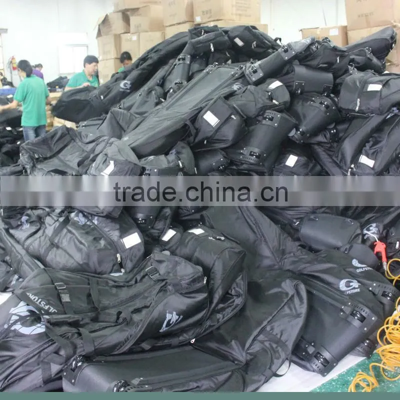High quality black golf travel bag