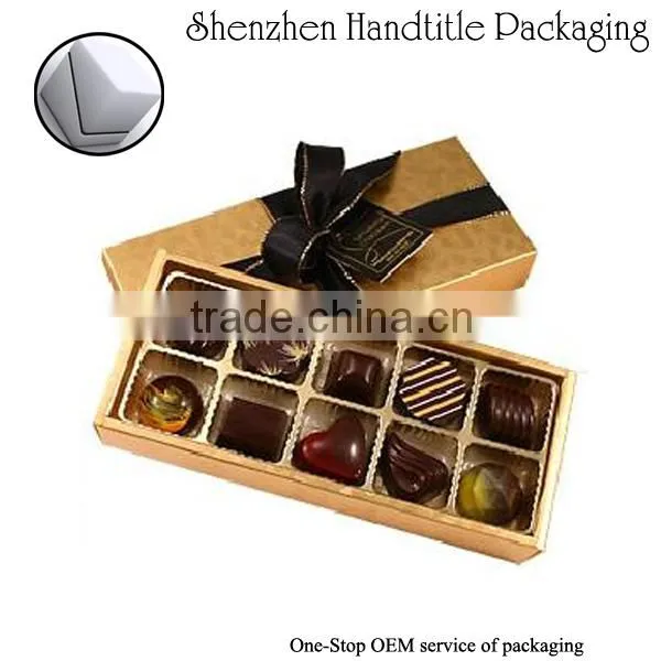OEM elegant chocolate packaging box