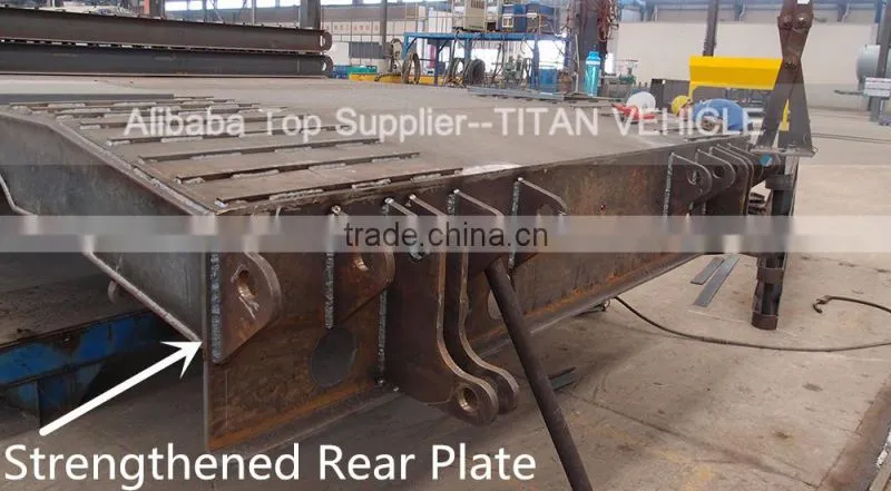 used low bed trailer , Second-hand low bed truck trailer excavator trailer