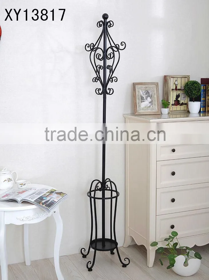 XY13817 Yes KD new morden style home storage coat rack stand hook coat hat rack with umbrella holder