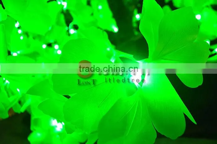 2m led ginkgo leaf outdoor tree up lights