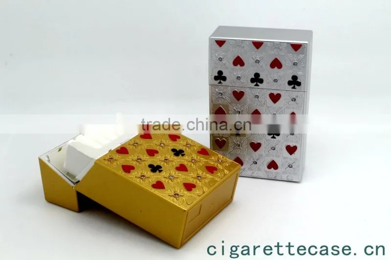 new plastic cigarette case with novely push button wave surface design for 20s king size full pack