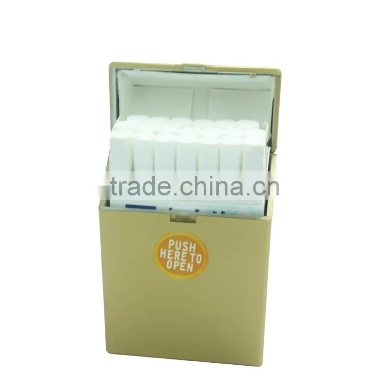 Grey ABS Plastic cigarette box /case / Holder push button for 20s kind size 85mm cigrettes