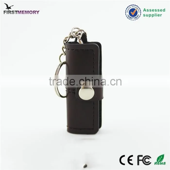 Real leather sophisticated technology men's purse USB stick 2gb 8gb
