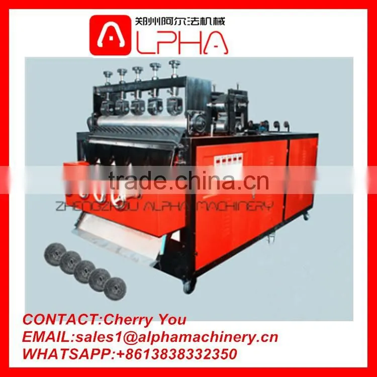 Scourer machine/ machine stainless steel scourer/ mesh scourer machine