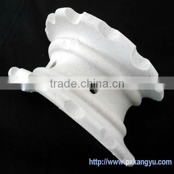 Ceramic intalox saddle ring