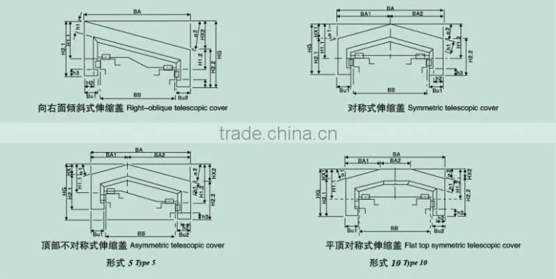 Professional PVC Supporint Plastic Dust Cover Bellow Rectangle Round U type
