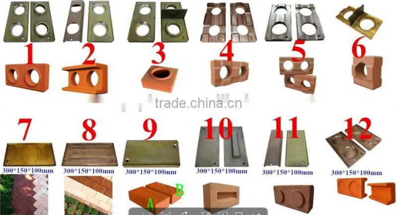 EC2700 automatic clay /soil/ concrete /cement brick making machine