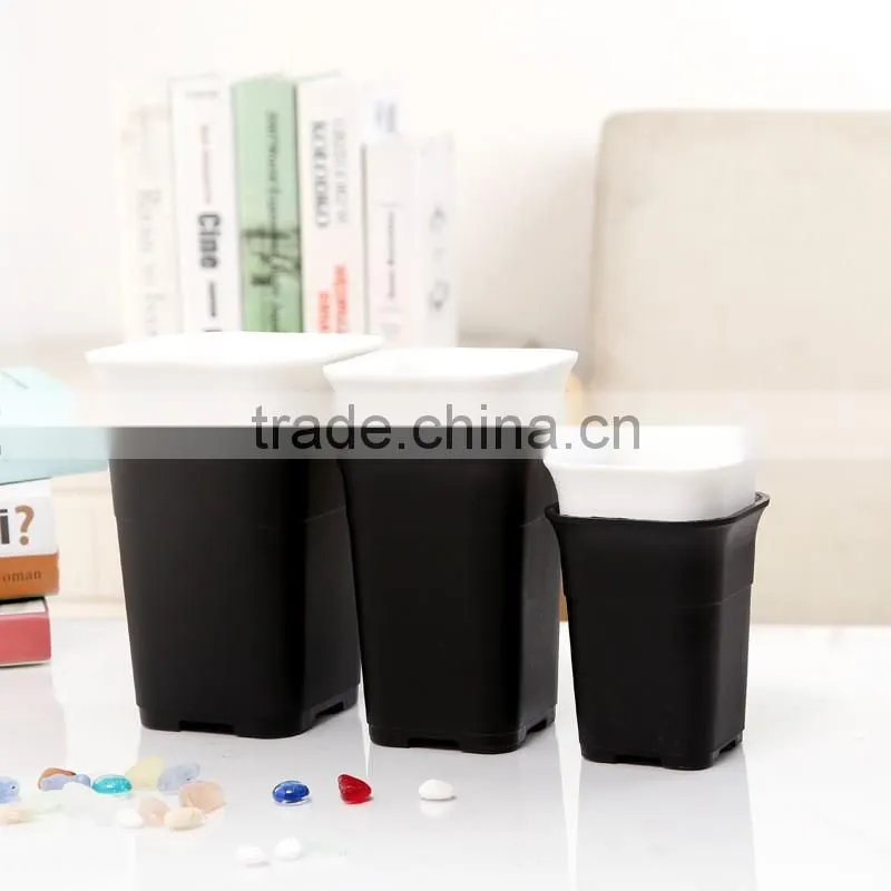 High Quality Colorful Plastic Flower Pots 12*15.5CM