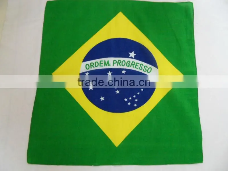 Hot 100% Cotton 22x22" Double Sided Printing Head Wrap Scarf Wristband Bandanas