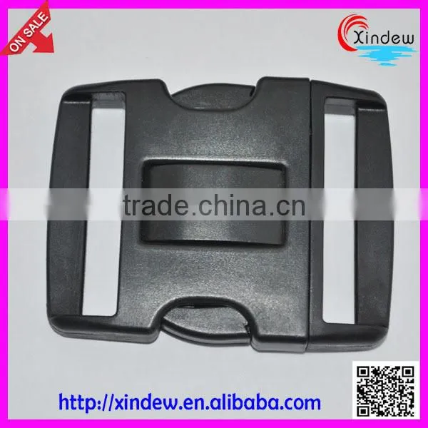 Black plastic schoolbag buckle, bag accessories, bag buckle (XDZY-001)