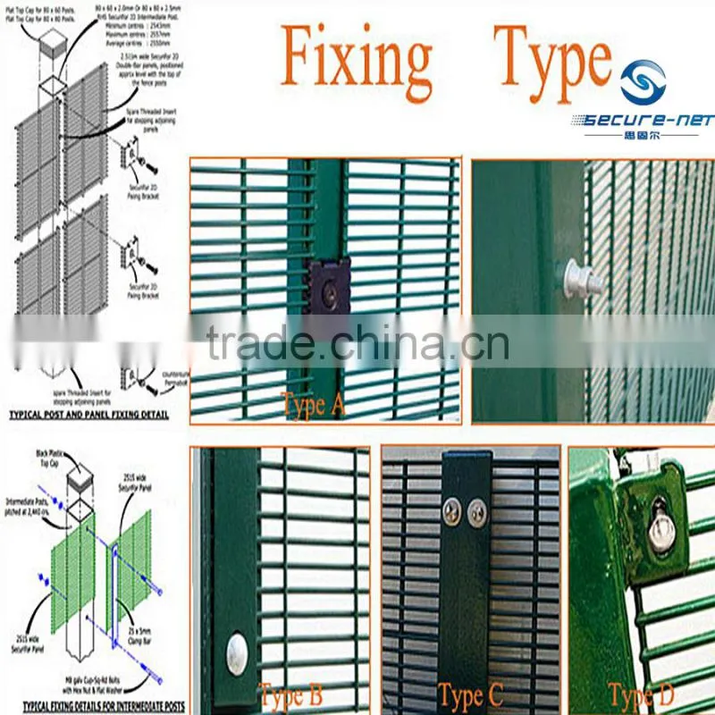 358 security fence prison mesh/high density mesh fence/Razor Wire Security Fencing