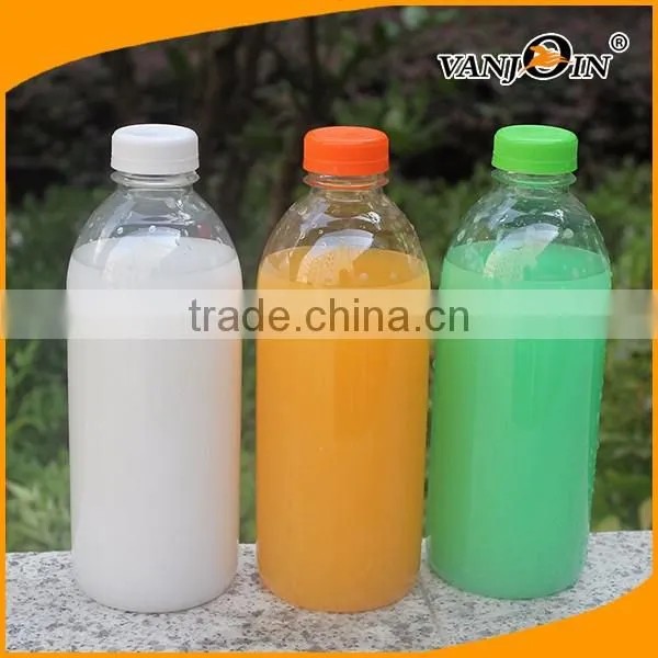 1Ltr Round Plastic PET Juice Bottles 38MM Neck