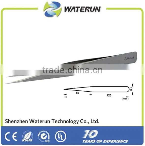 vetus high precision tweezers with sharp straight/curved point tweezers