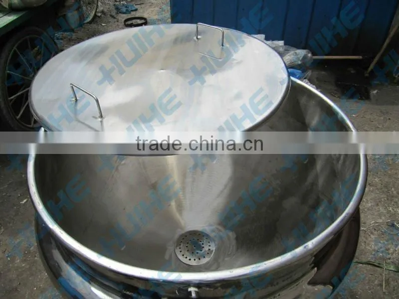 steam heating milk jacketed cooking pot/kettle/vessel