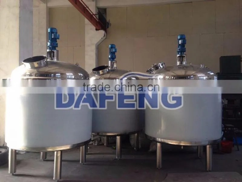 200-5000L Liquid soap full jacket blending tank
