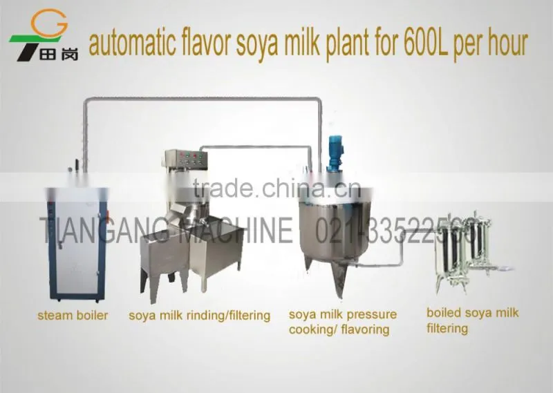 2016 new automatic flavor soya milk production plant soyamilk making machine for 500-700L per hour