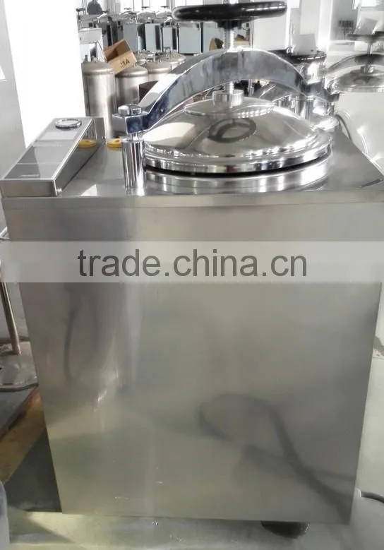 Fully automatic vacuum vertical steam autoclave with sliding door