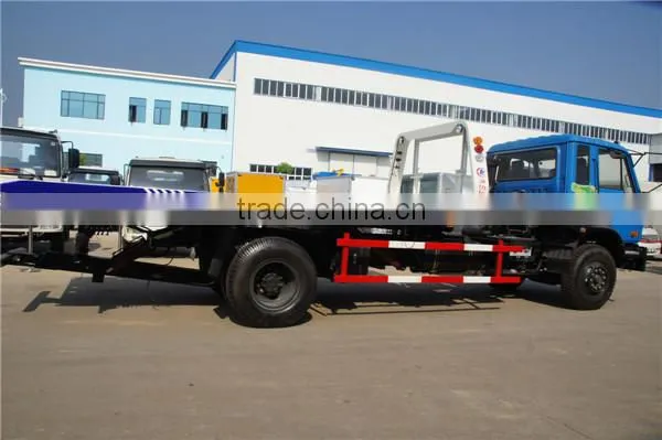 dongfeng 4x2 one tow two flatbed wrecker towing truck