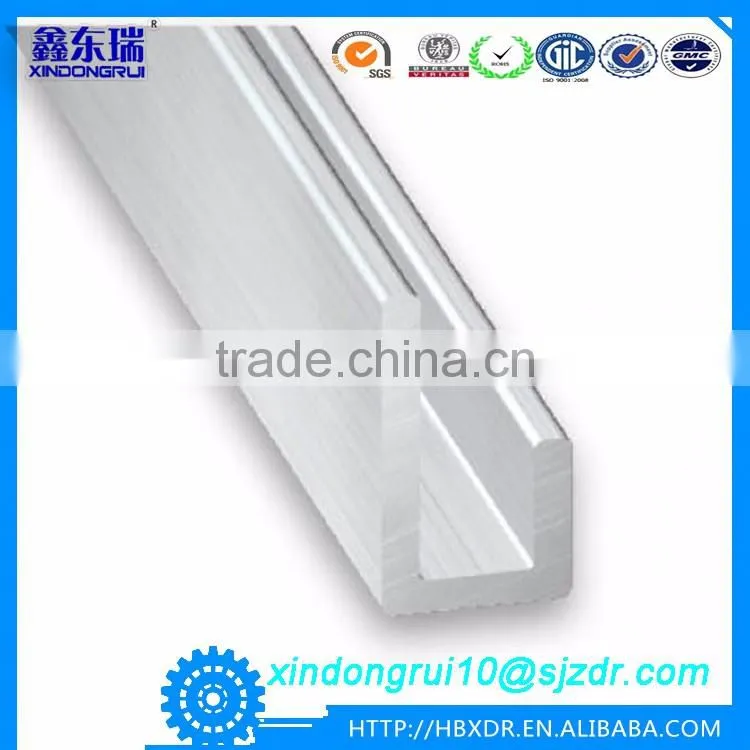 customized aluminium profile for glass for picture photo frames, channel frames