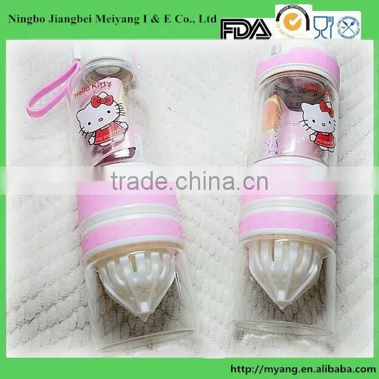 Lemon juicer glass bottle/Transparent Fruit Juicer glass Lemon Bottle /subzero glass water bottle