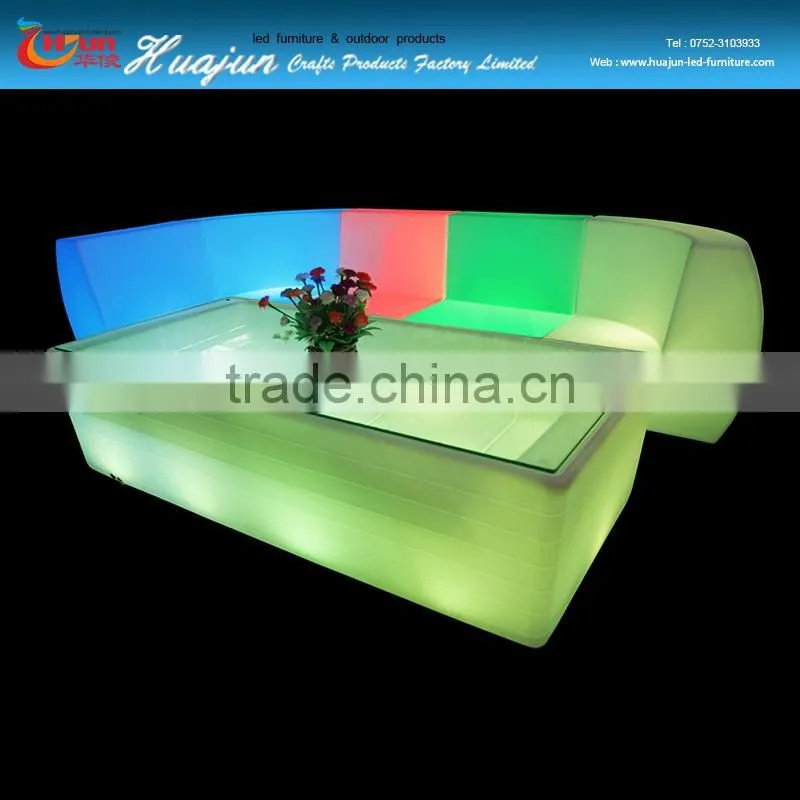 LED sofa/color sofa table set&fashion furniture sofa light