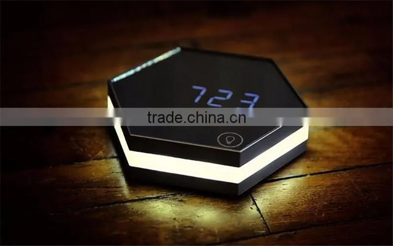 Mirror alarm clock Multi function image digital alarm clock Thermometer alarm clock LED mirror Nightlight clock