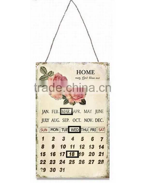 Metal Hanging Plaque with Chain Wall Plaque Cheap Home Decorative Plaques