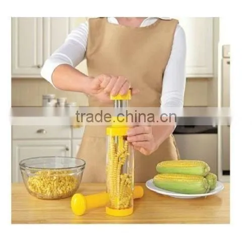 Factory Wholesale No Mess Stainless Steel Deluxe Corn Stripper