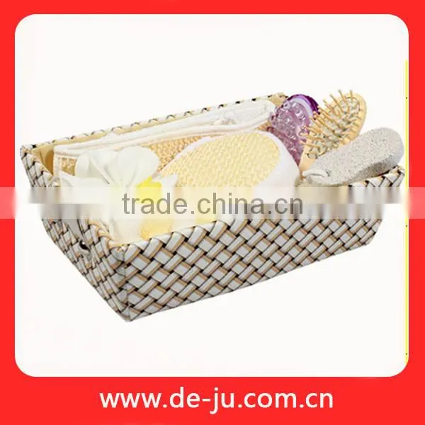 Colorful Basket Shower Paper Cask Bath Set