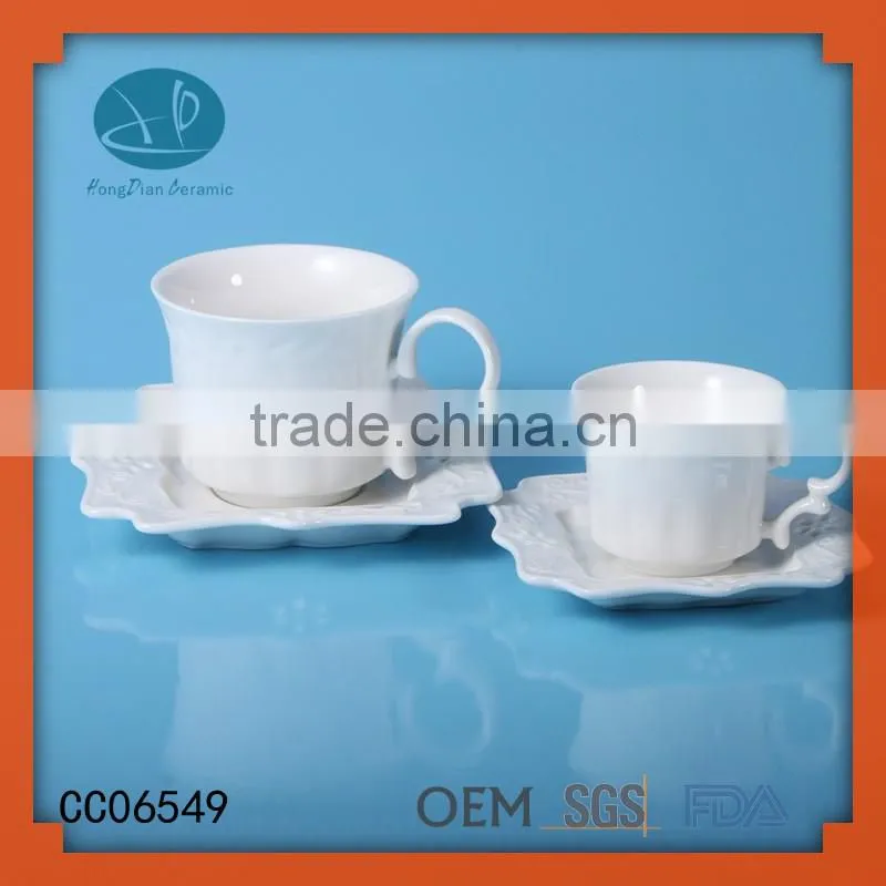 ceramic type,Ceramic Material coffee cup and saucer set