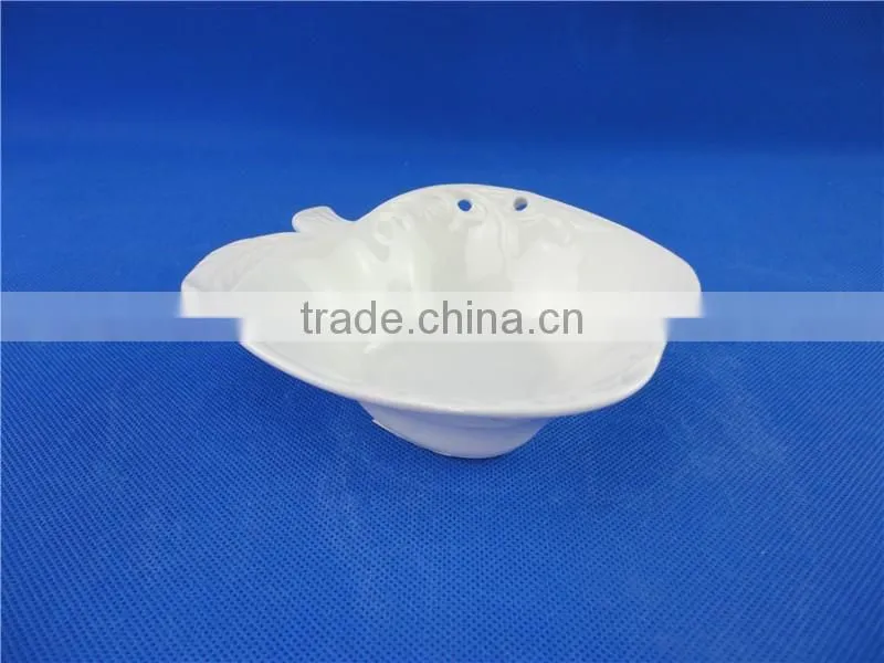 stock small white ceramic popcorn bowl apple shaped bowl