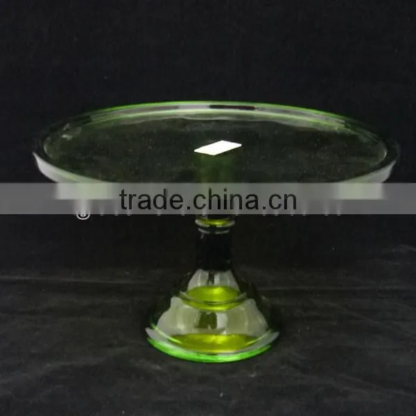 electroplating coloed cake stand with stem